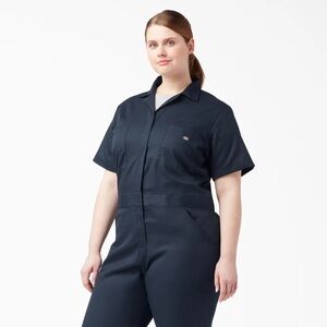 Dickies Navy Short Sleeve Coveralls